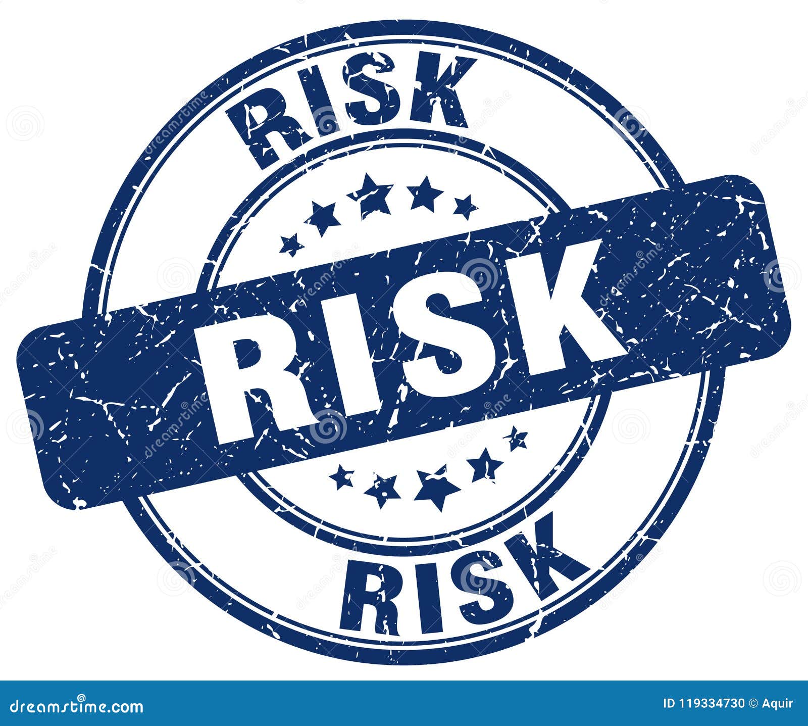 Risk blue stamp stock vector. Illustration of seal, brown - 119334730