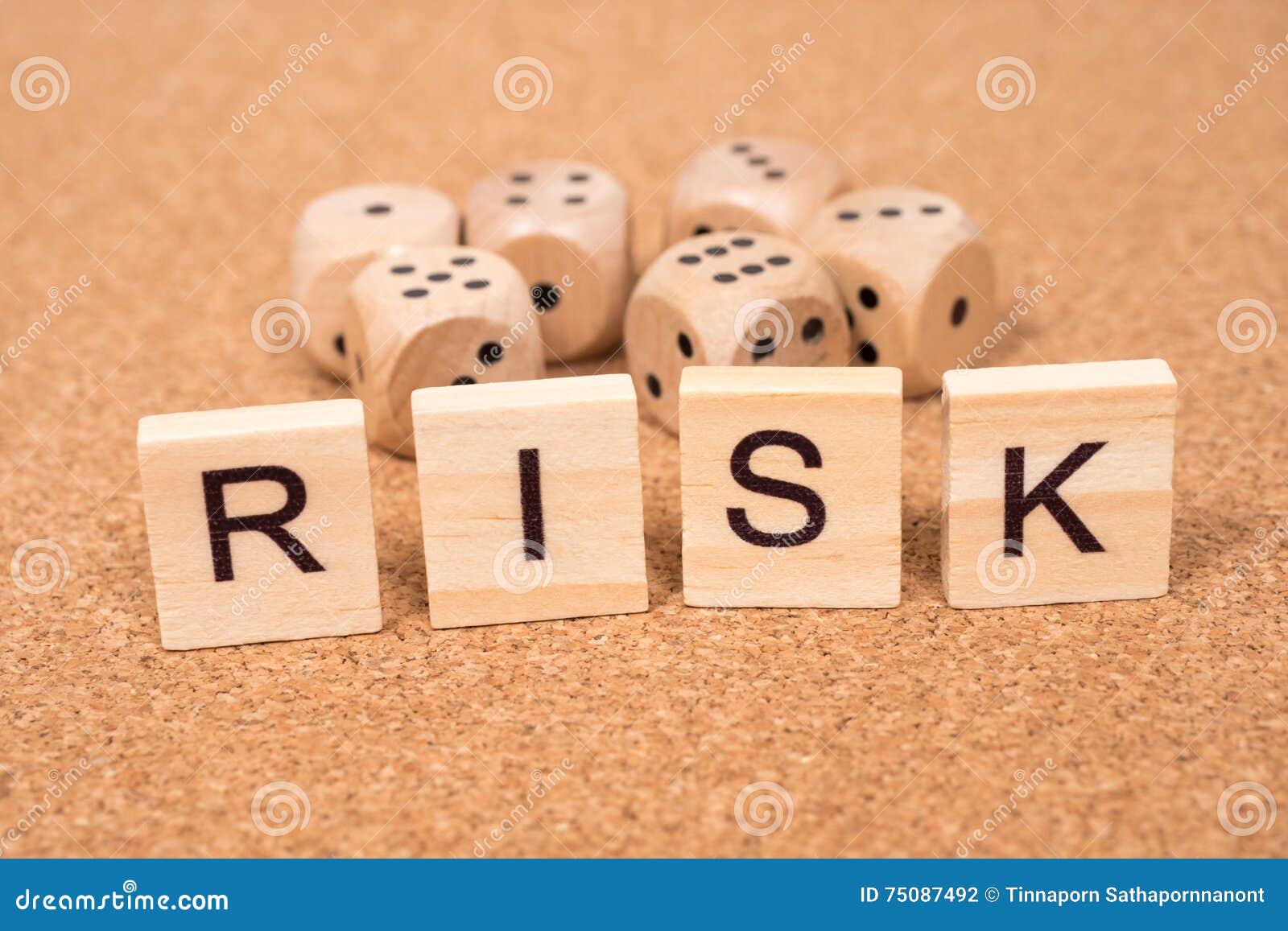RISK and dices stock photo. Image of gamble, closeup - 75087492