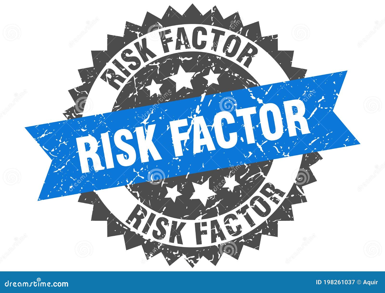 Risk Factor Stamp. Risk Factor Grunge Round Sign Stock Vector