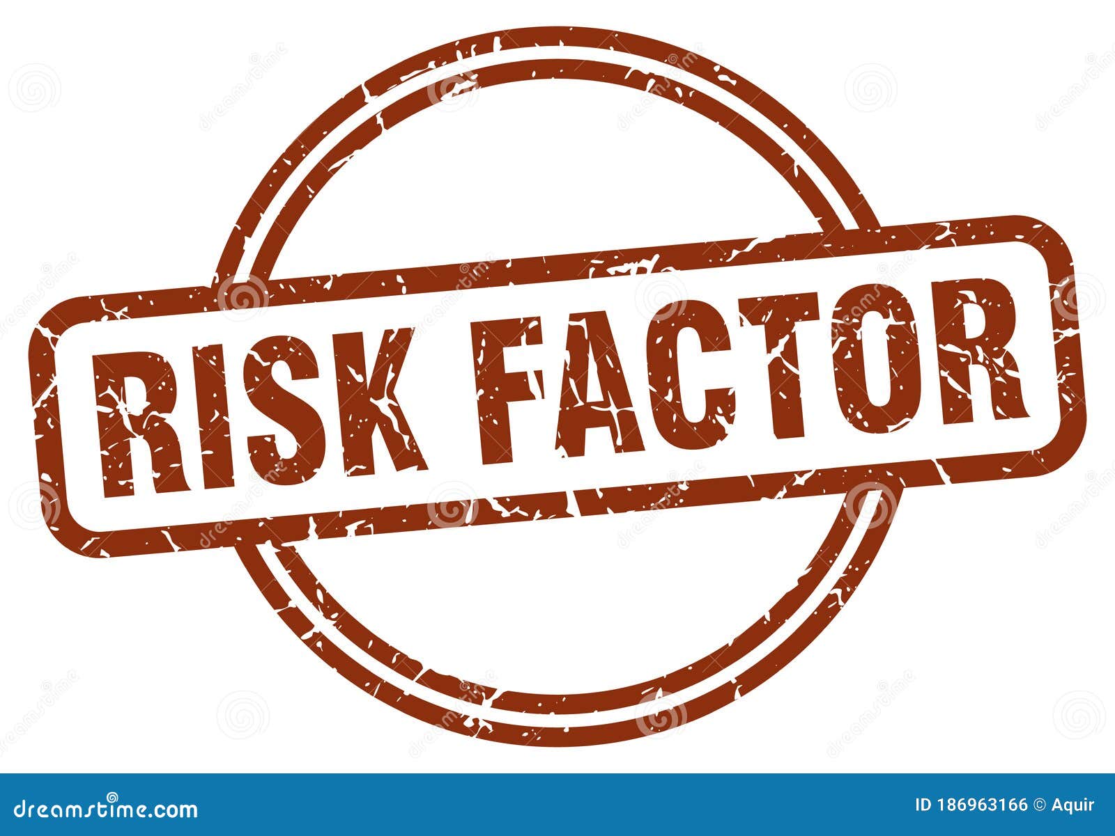 Risk Factor Stamp. Risk Factor Round Vintage Grunge Label Stock Vector