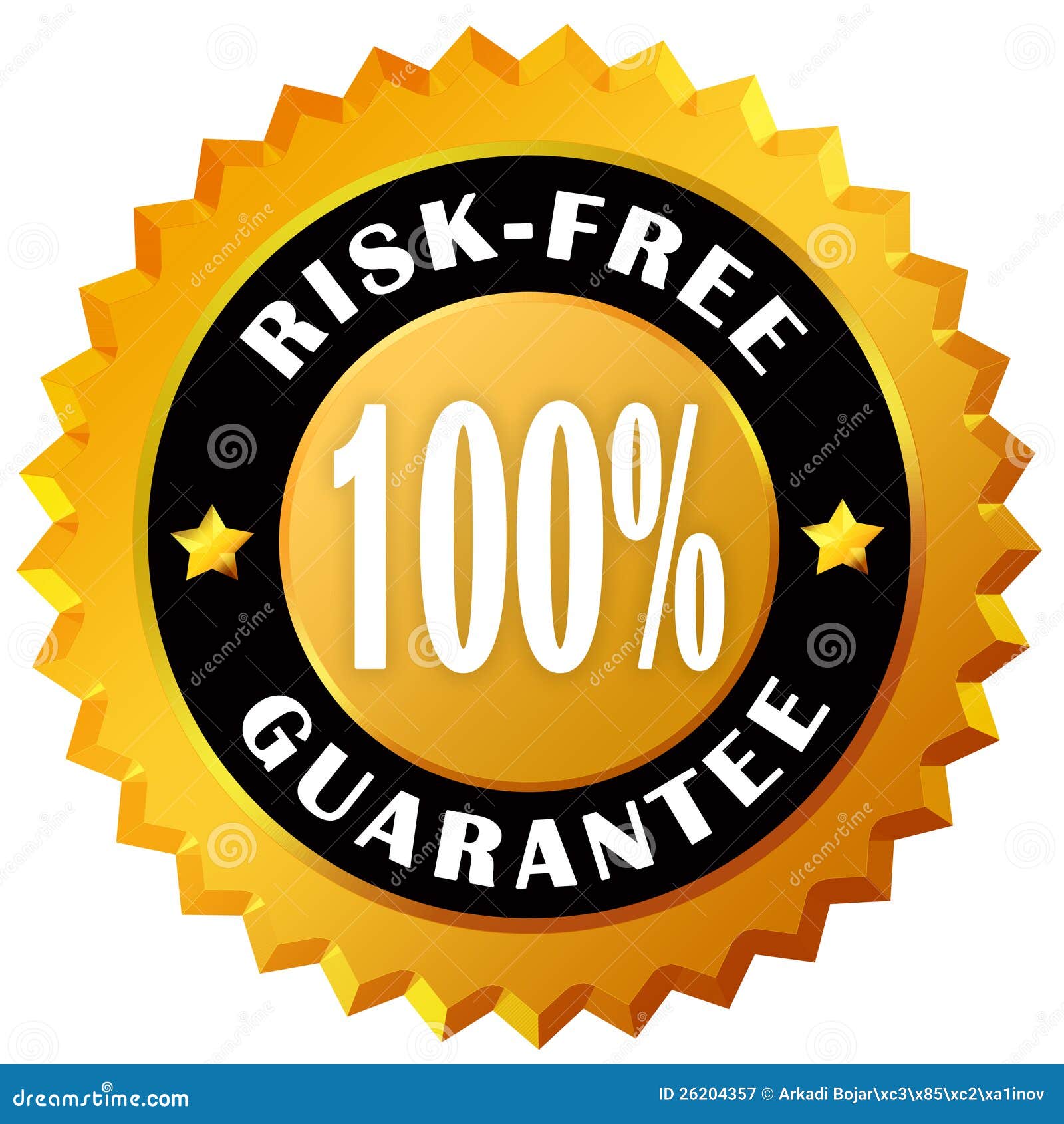 risk free guarantee label