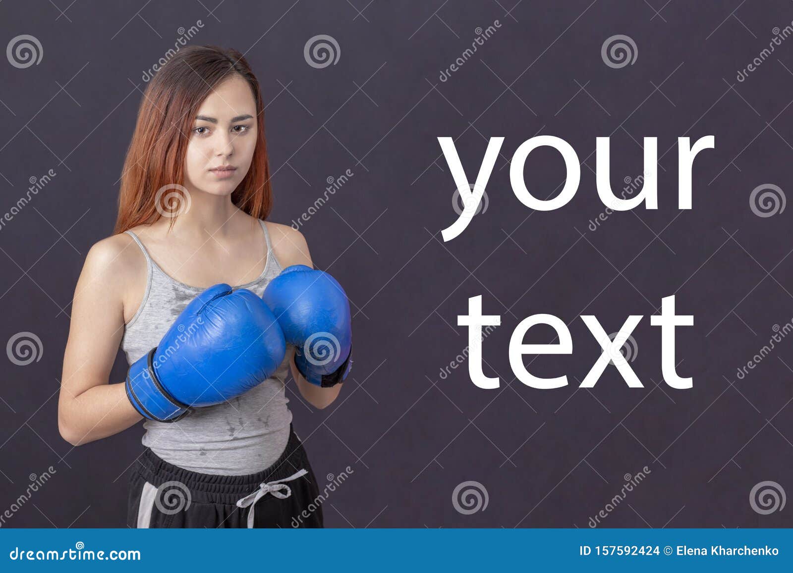 Risk of Injury. Female Boxer Change Attitudes within Sport. Rise of Women  Boxers. Girl Cute Boxer Stock Photo - Image of corner, energy: 157592424