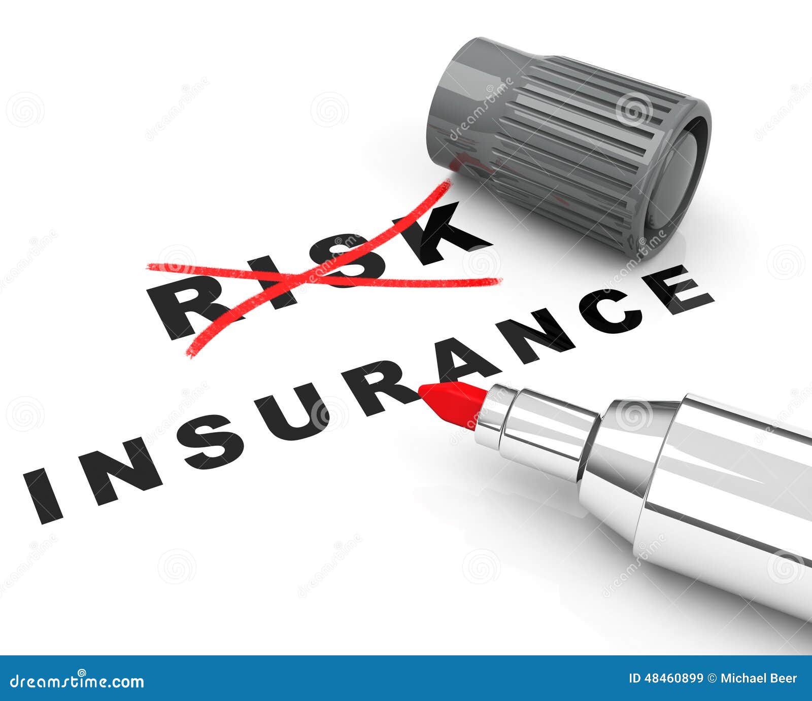 Risk and insurance stock illustration. Illustration of agent - 48460899