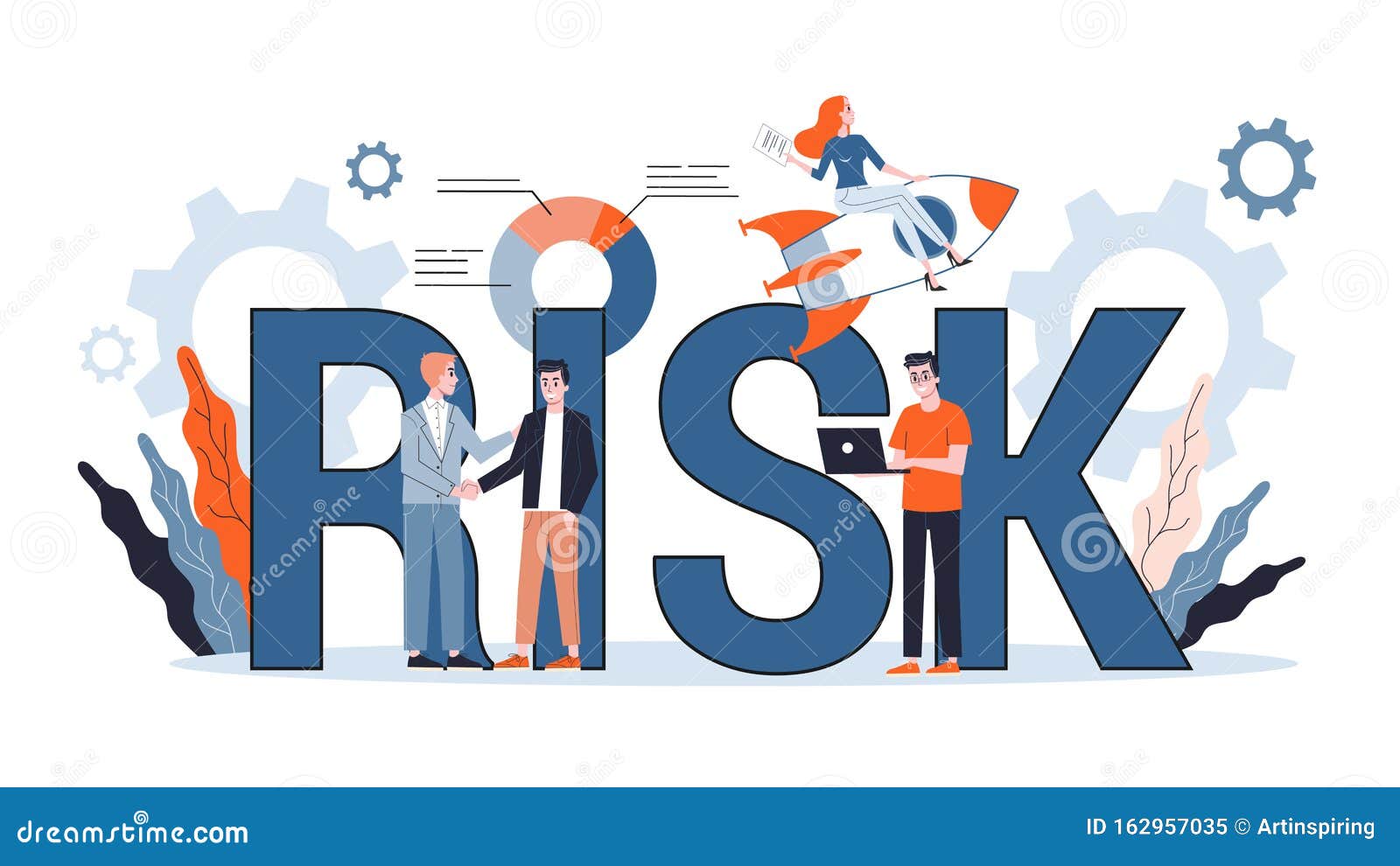 Risk Management Concept. Idea of Business Strategy Stock Vector