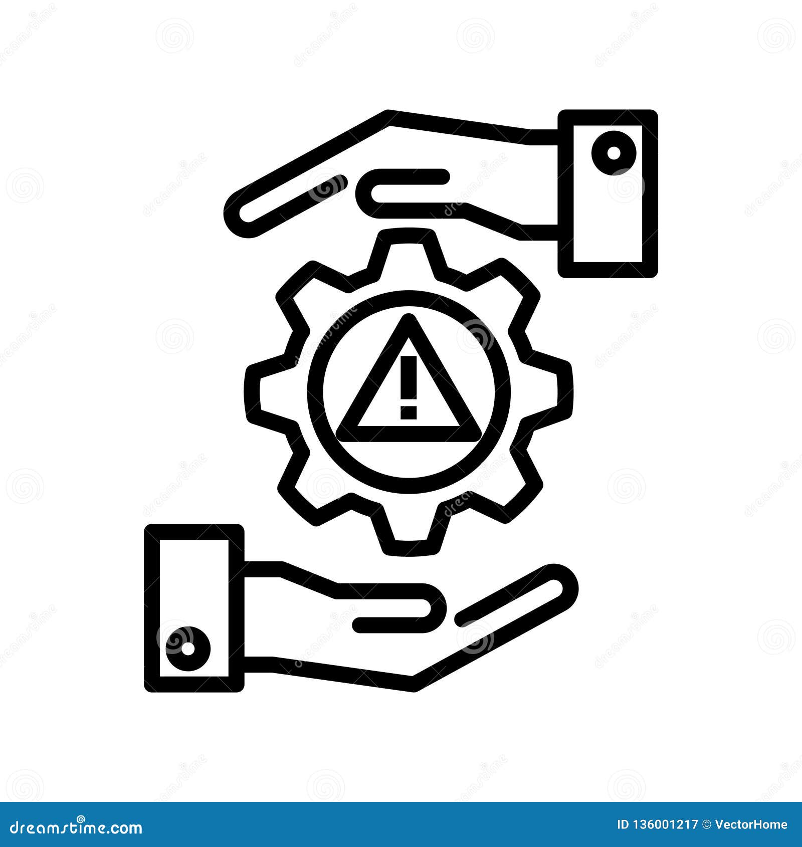 Risk Management Icon, Vector Illustration Stock Vector - Illustration