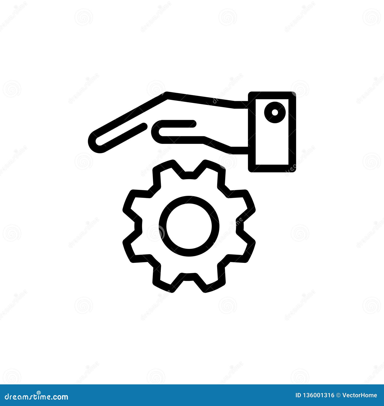 Risk Management Icon, Vector Illustration Stock Vector - Illustration