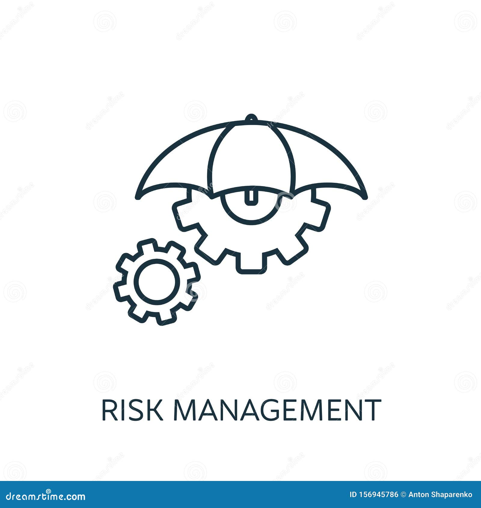 Risk Management Outline Icon. Thin Line Concept Element from Risk