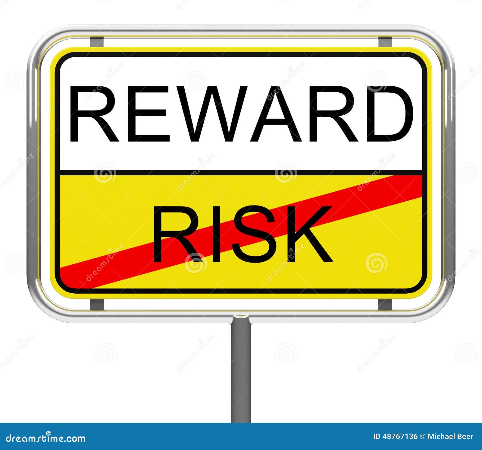 Risk and reward stock illustration. Illustration of safe - 48767136
