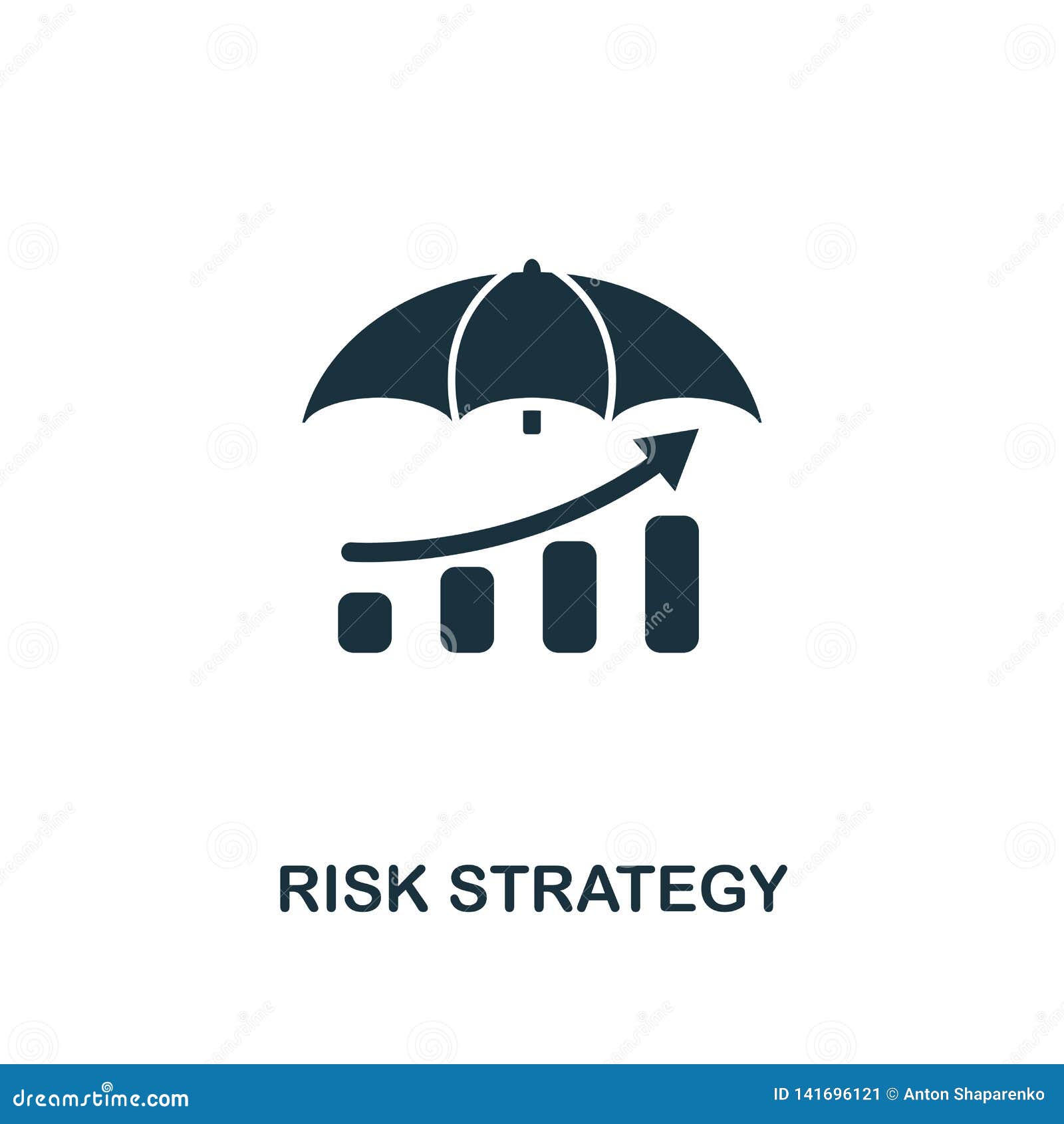 Risk Strategy Icon. Creative Element Design from Risk Management Icons