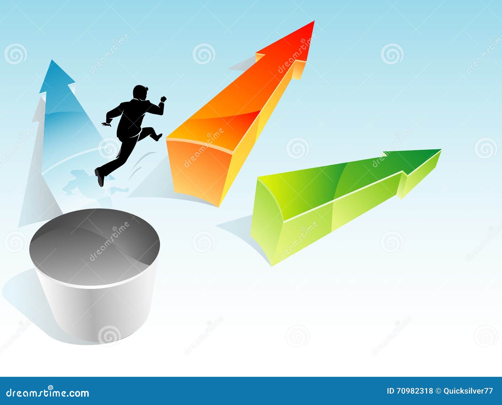 Risk Taker Leap stock vector. Illustration of decision - 70982318
