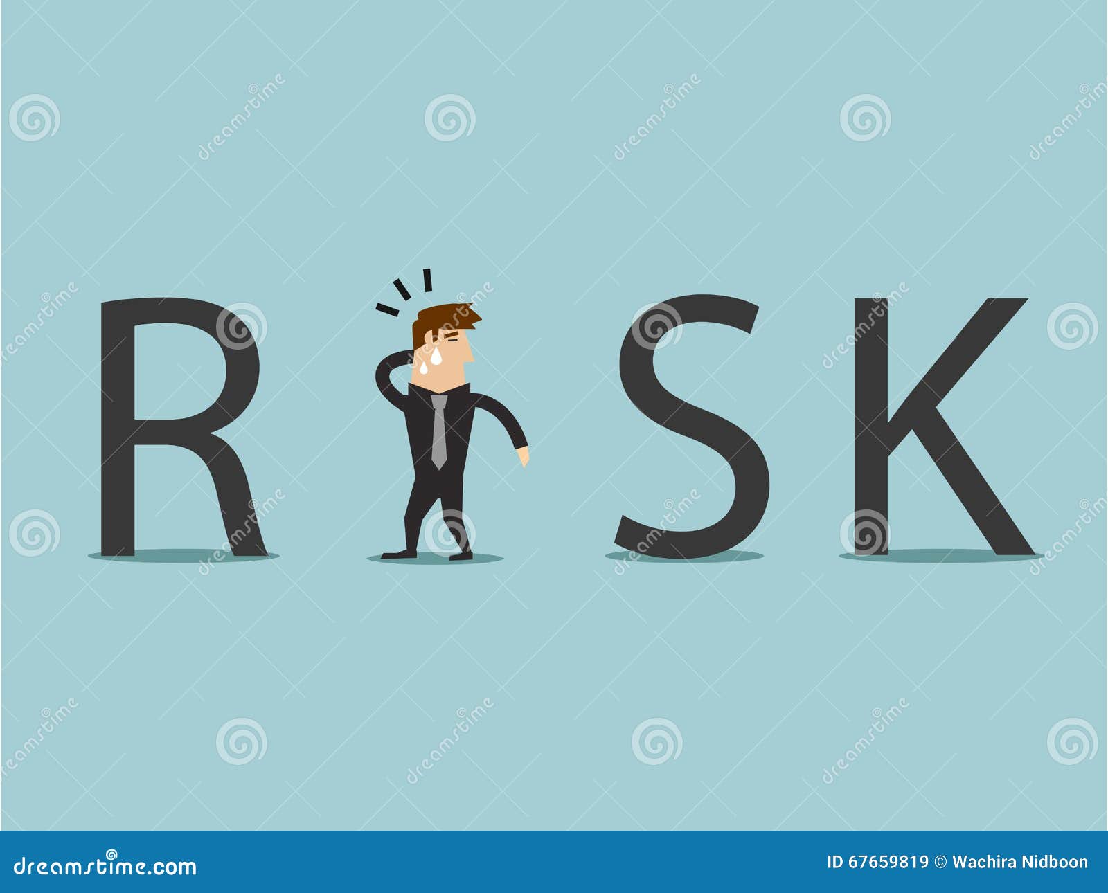 Among the Risk, Vector Graphic Stock Vector - Illustration of balance