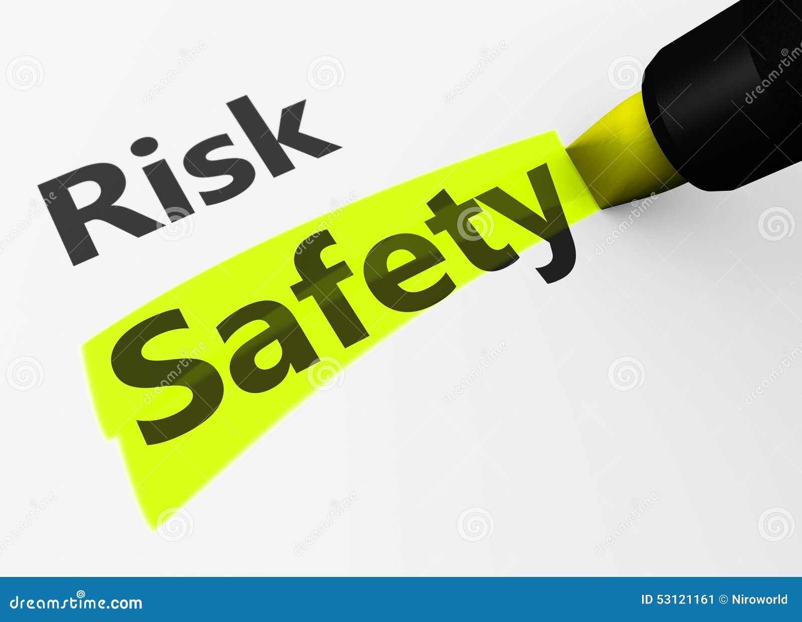 Risk Vs Safety Choice Concept Stock Illustration - Illustration of