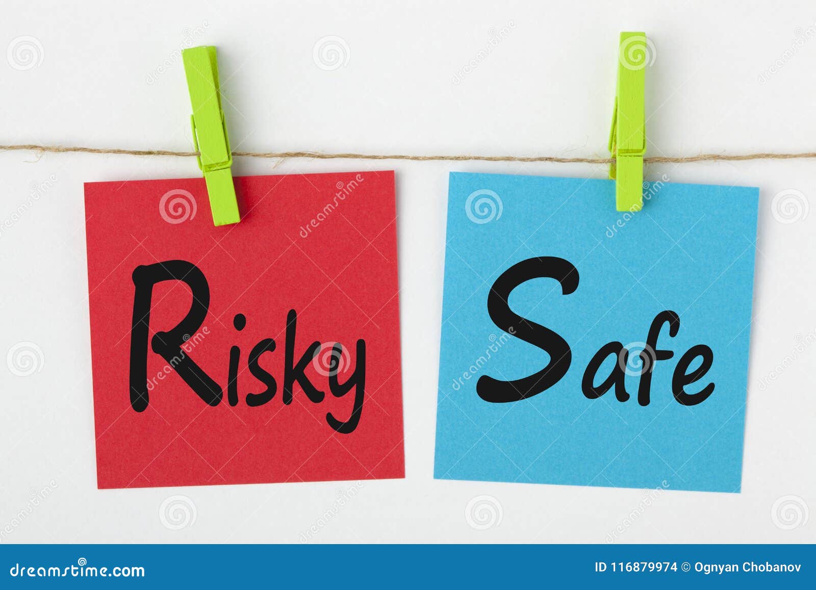 risky or safe concept