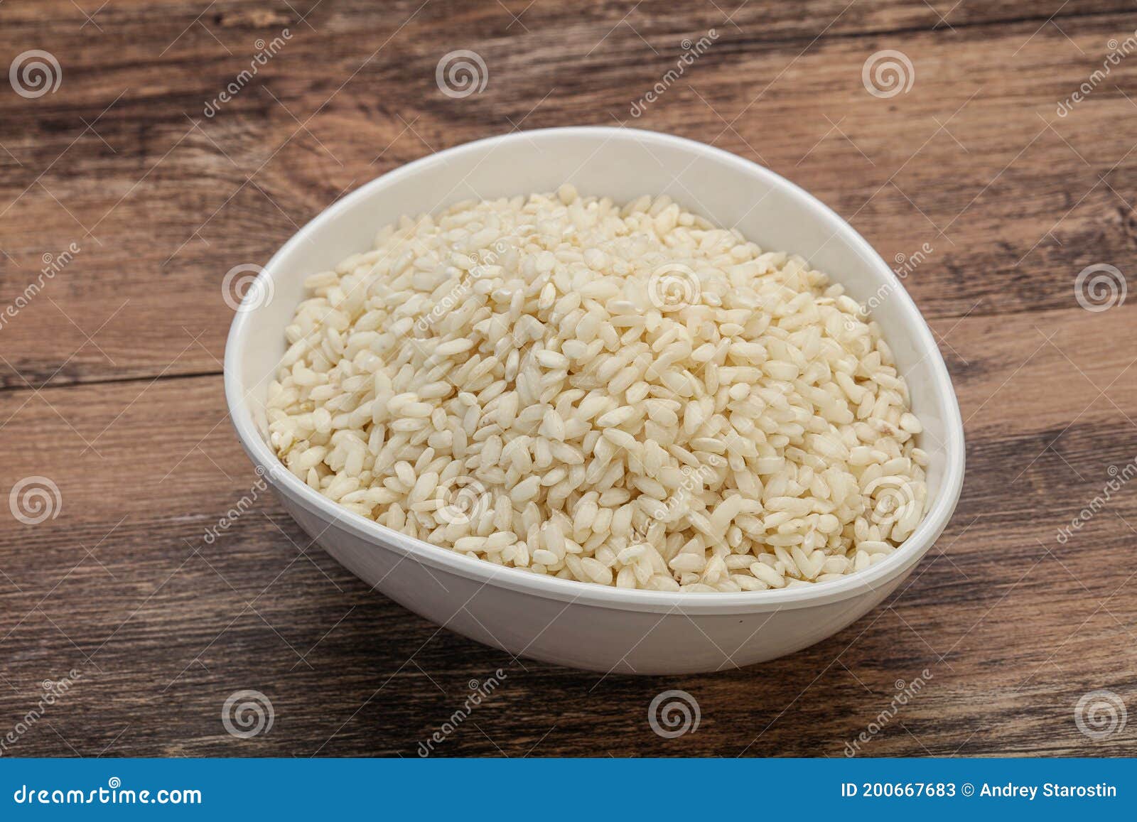 Risone Di Arborio Grezzo Per Risotto Immagine Stock Immagine di