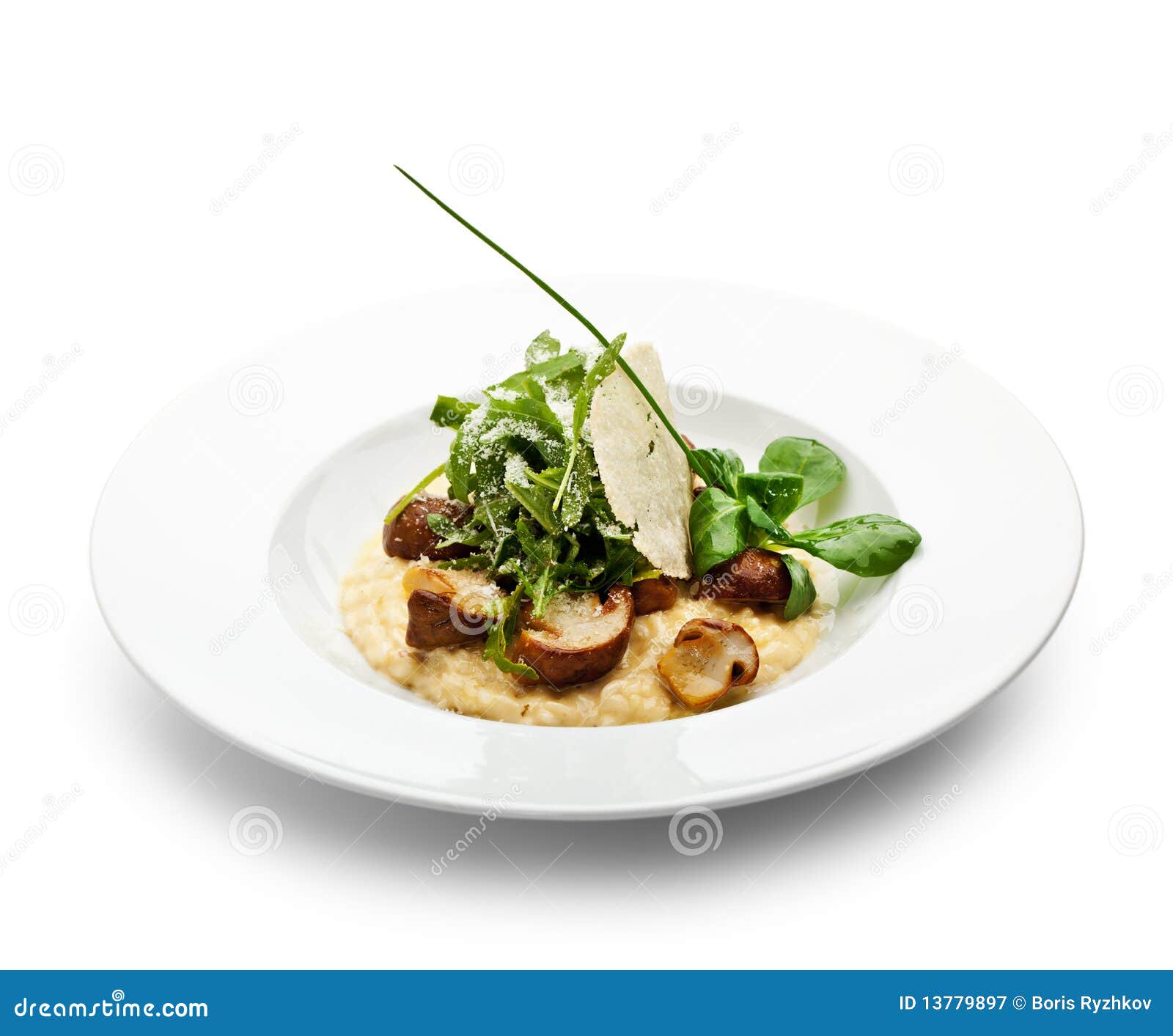 Risotto stock image. Image of arugula, european, isolated 13779897