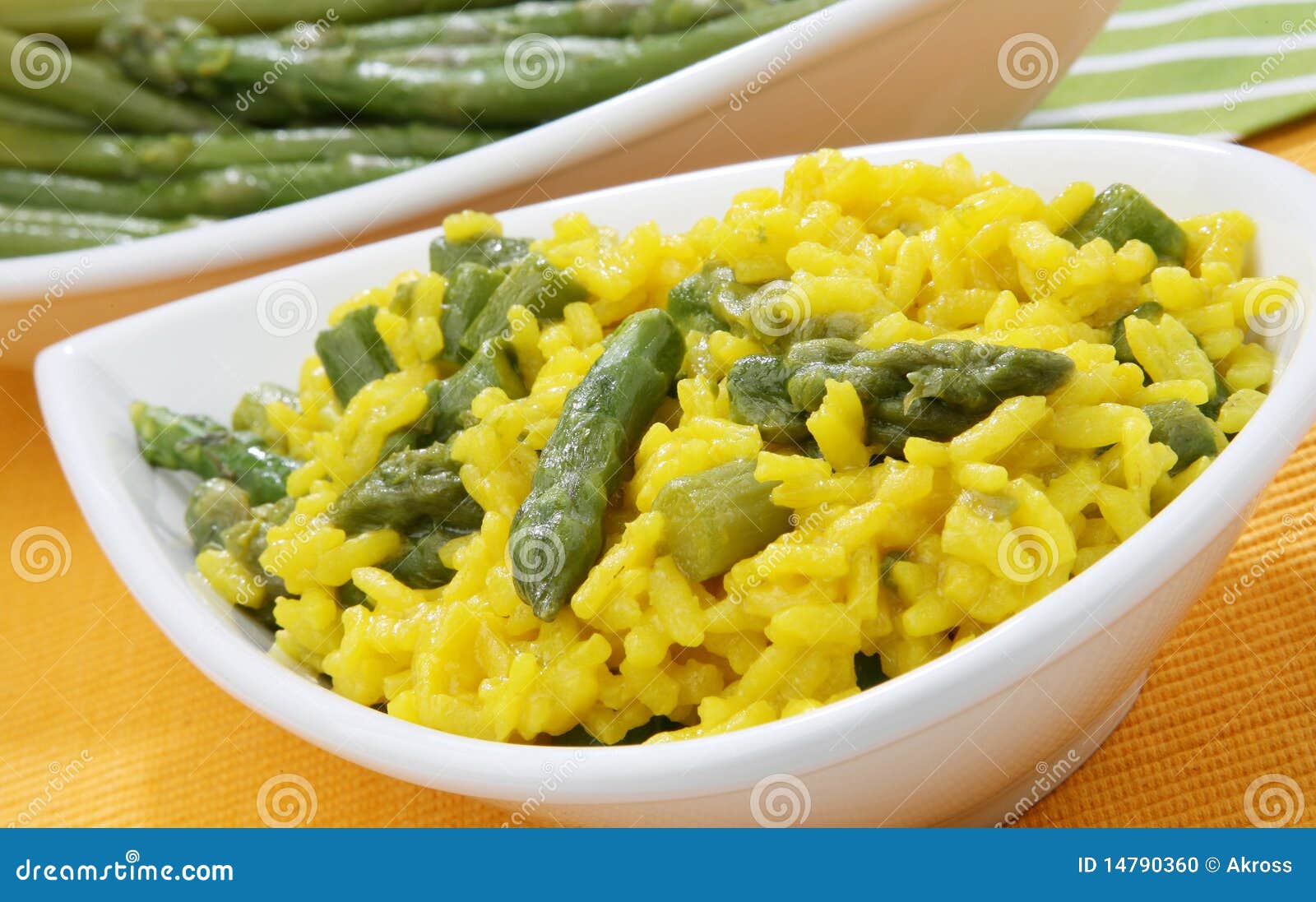 Risotto with asparagus stock photo. Image of summer, curry 14790360