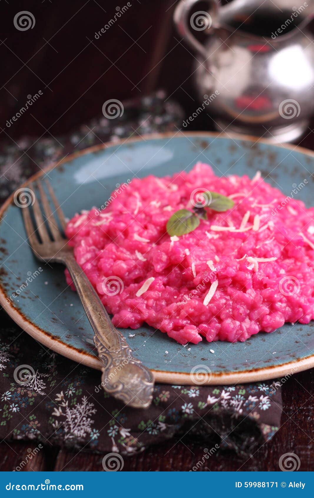 Risotto with beetroot stock image. Image of surface, food 59988171