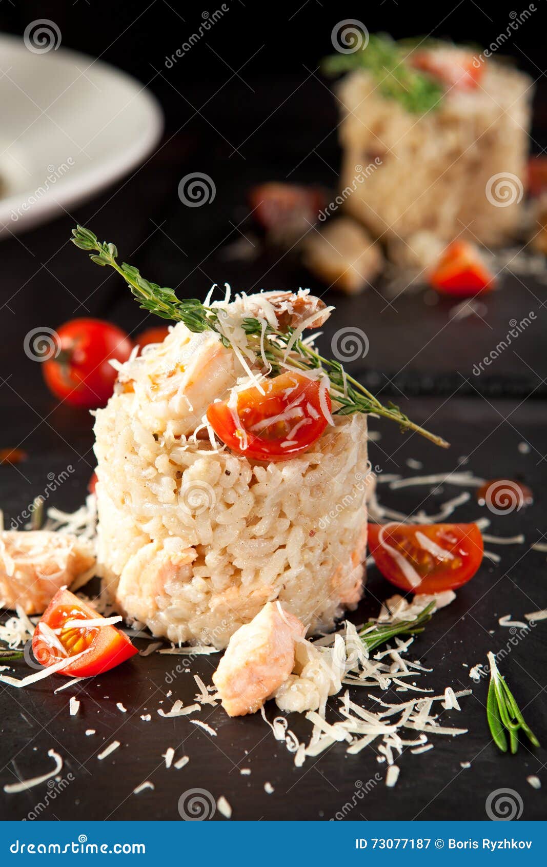 Risotto Gastronomico Dei Frutti Di Mare Immagine Stock Immagine di