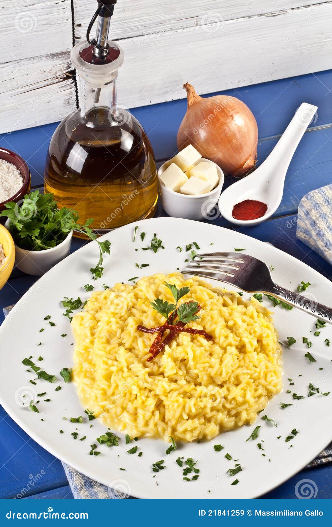 Risotto milanese stock image. Image of gastronomy, restaurant 21841259