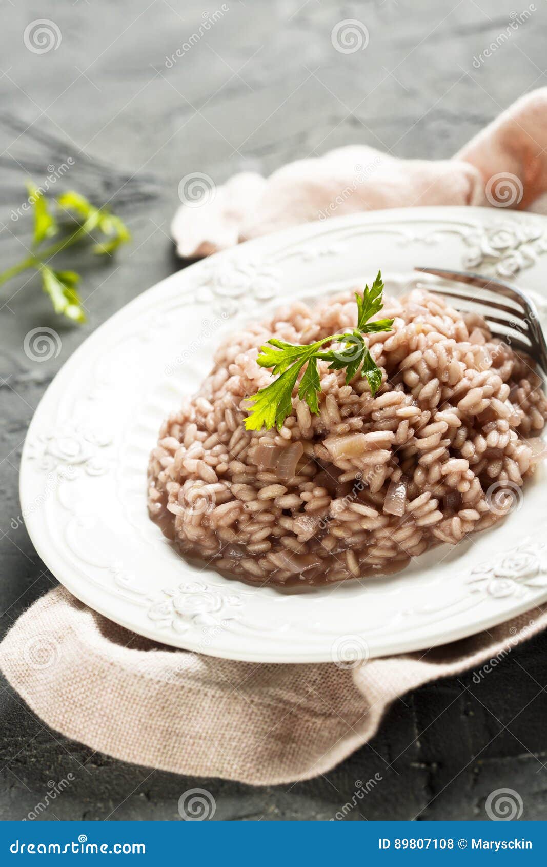 Risotto stock photo. Image of aroma, dark, herb, cooked 89807108