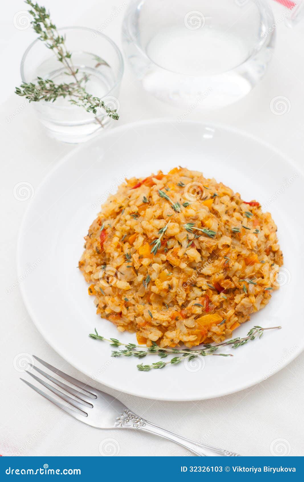 Risotto with Tuna and Vegetables Stock Image Image of risotto, dinner