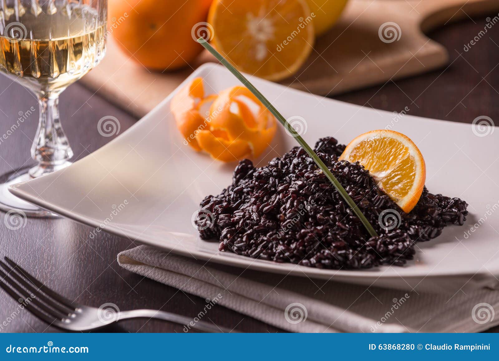 Risotto venere stock photo. Image of rice, nero, white 63868280