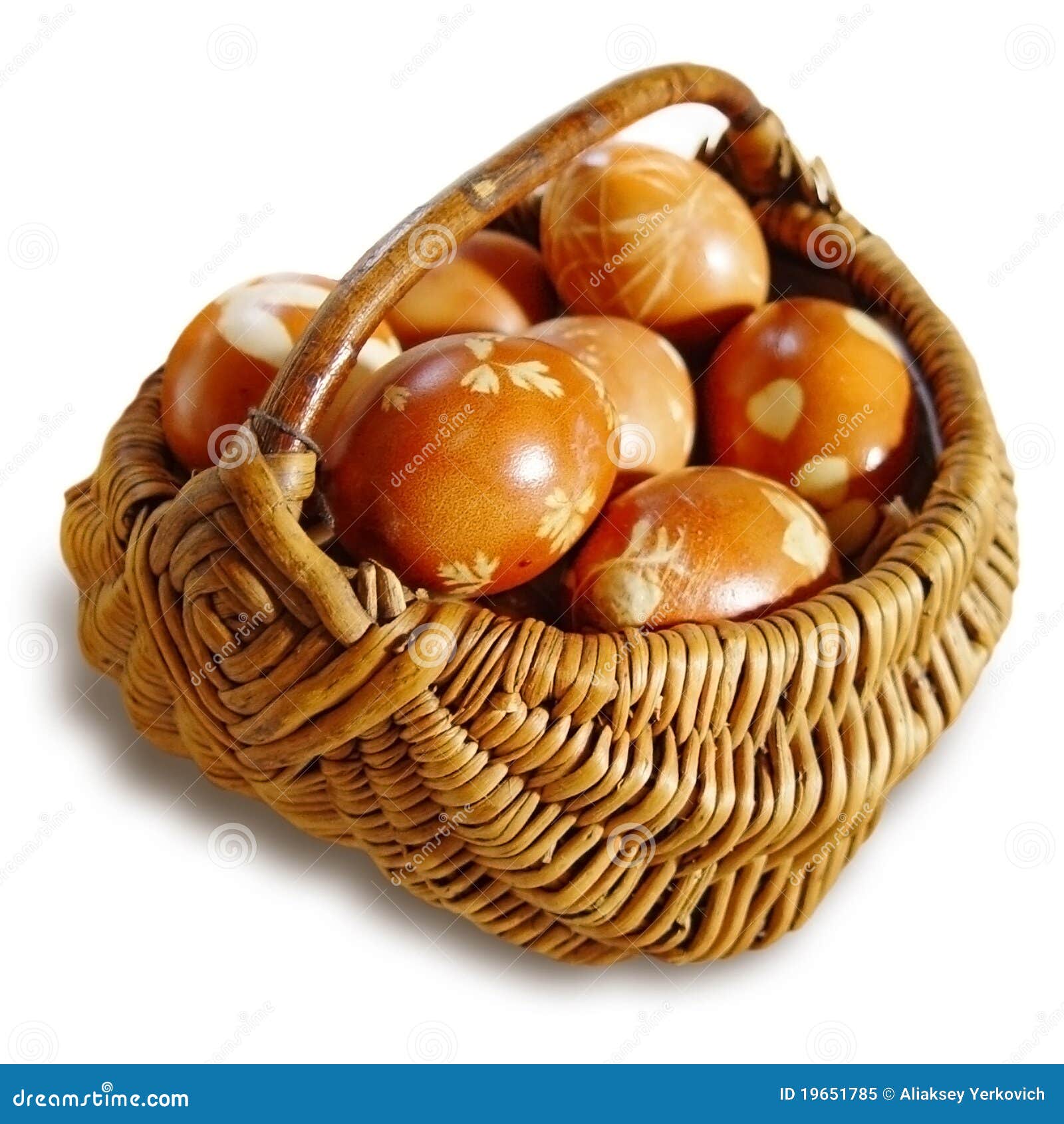 Ritual Eggs in Wicker Basket Stock Image Image of gastronomy