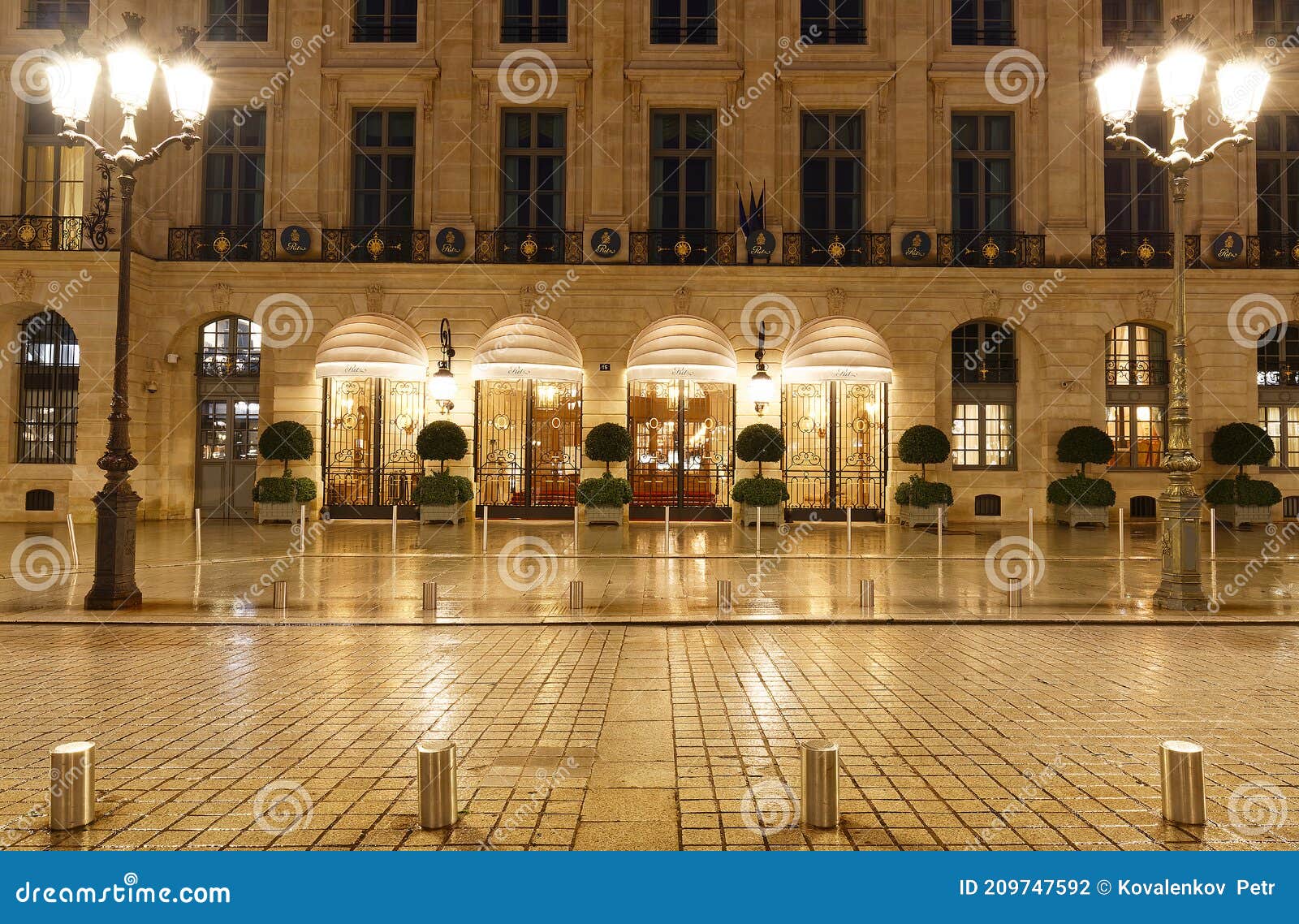 The Ritz Paris is a Hotel in Central Paris, Overlooking the Place Vendome  in the City S 1st Arrondissement. it Ranked Editorial Photography - Image  of design, opulent: 209747592