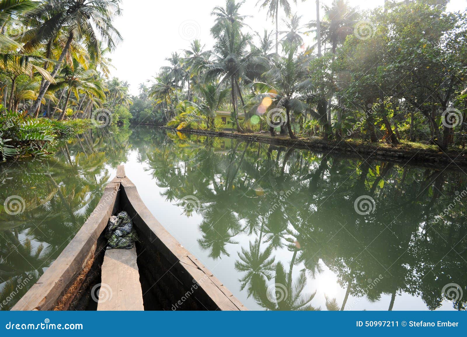 river of the backwaters at kollam