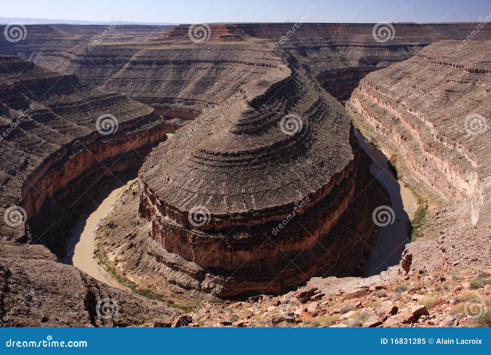 River bend stock image. Image of america, goosenecks 16831285