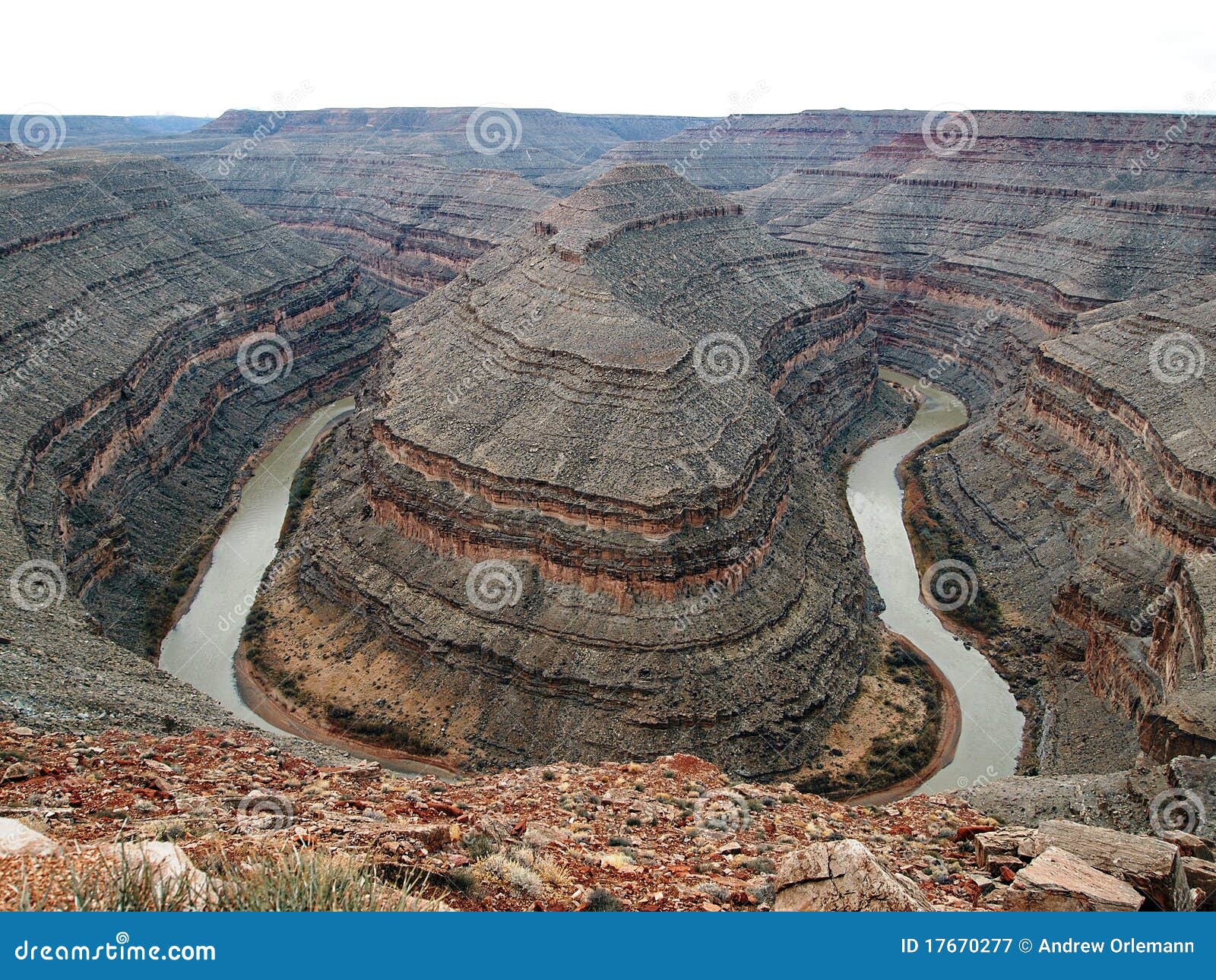 River Bend stock image. Image of canyon, terrain, landscape 17670277