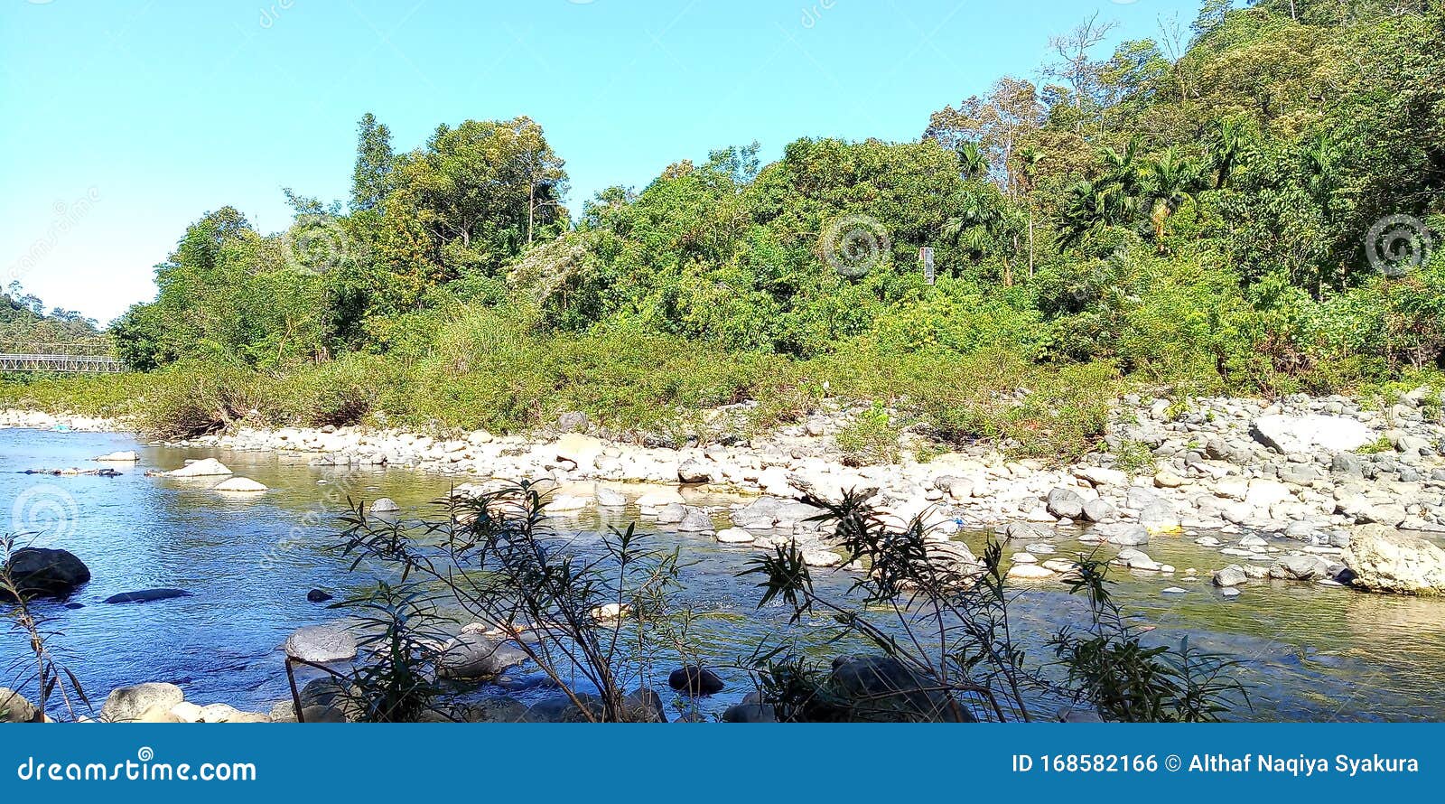 the river at brayeun, leupung, aceh besar, aceh, indonesia