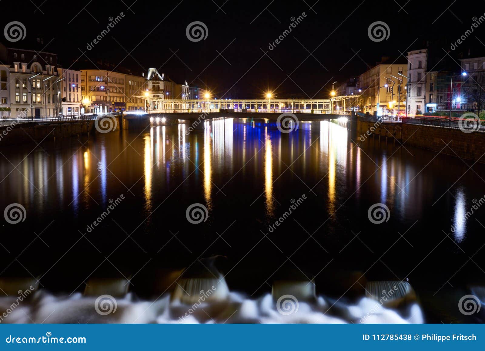 river and bridge night shot with long expose