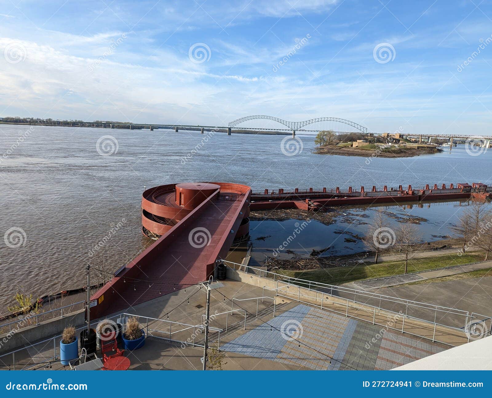 River bridge pier spiral stock image. Image of coast 272724941