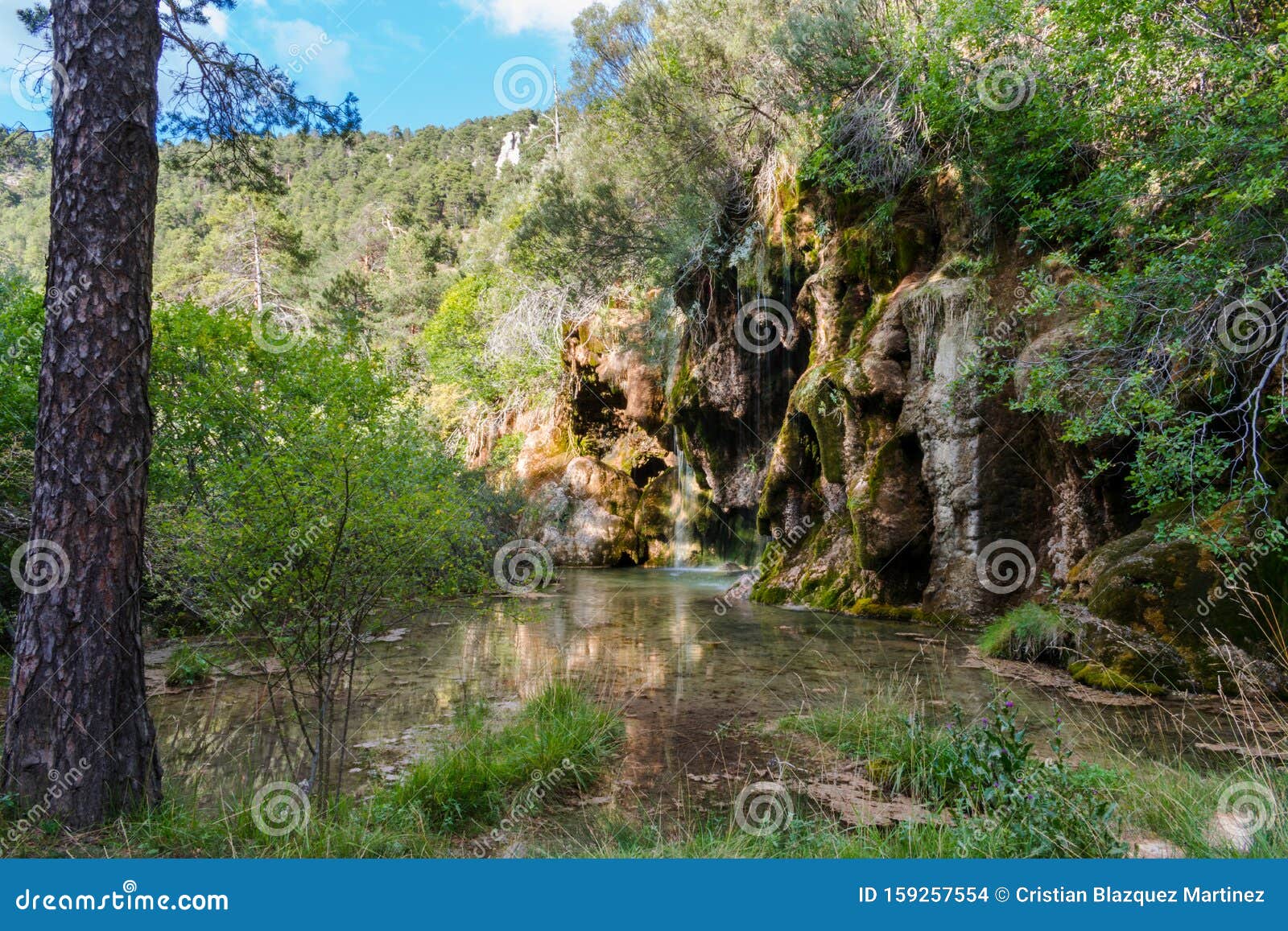 river called `nacimiento del rÃÂ­o cuervo` in cuenca, spain