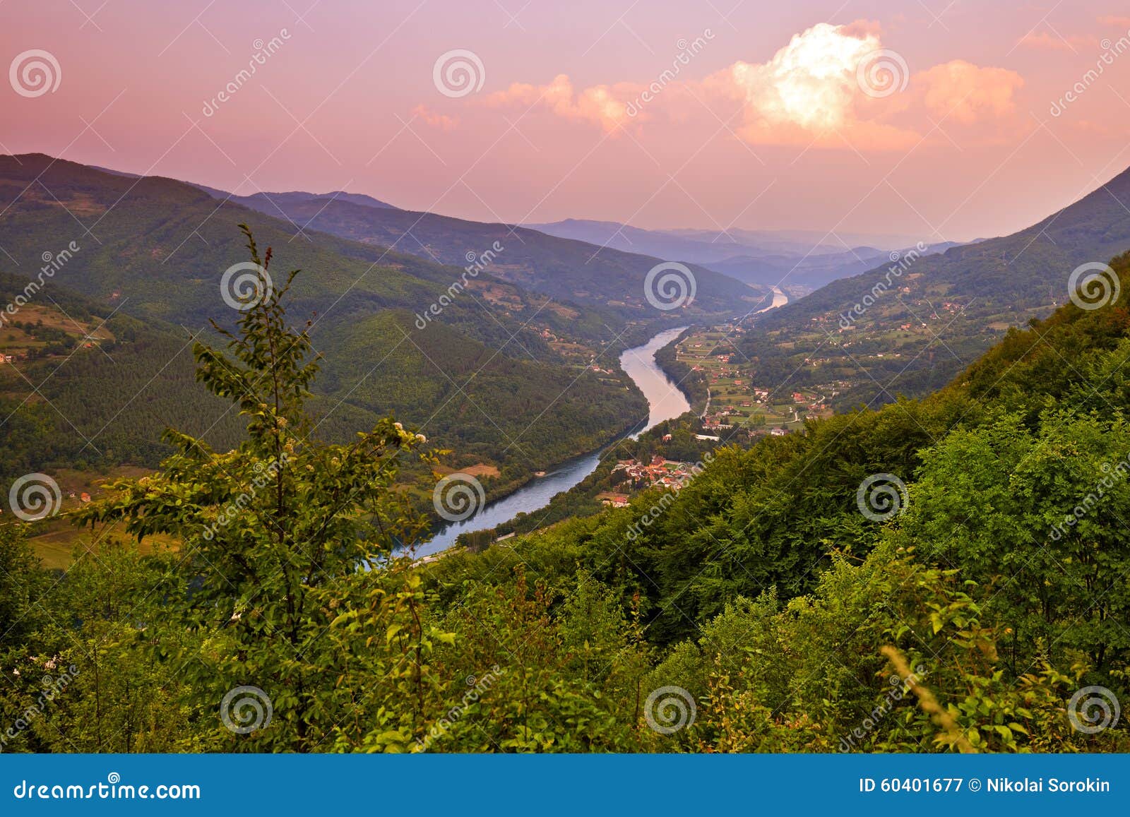 river drina - national nature park in serbia