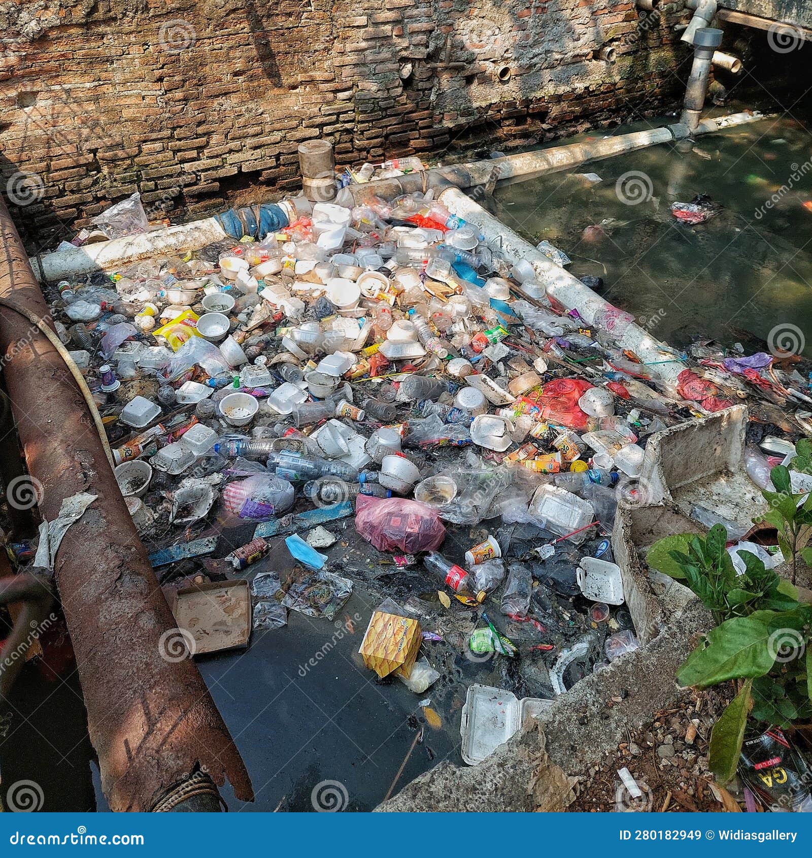 Environmental Pollution in Jakarta,Indonesia Editorial Stock Image