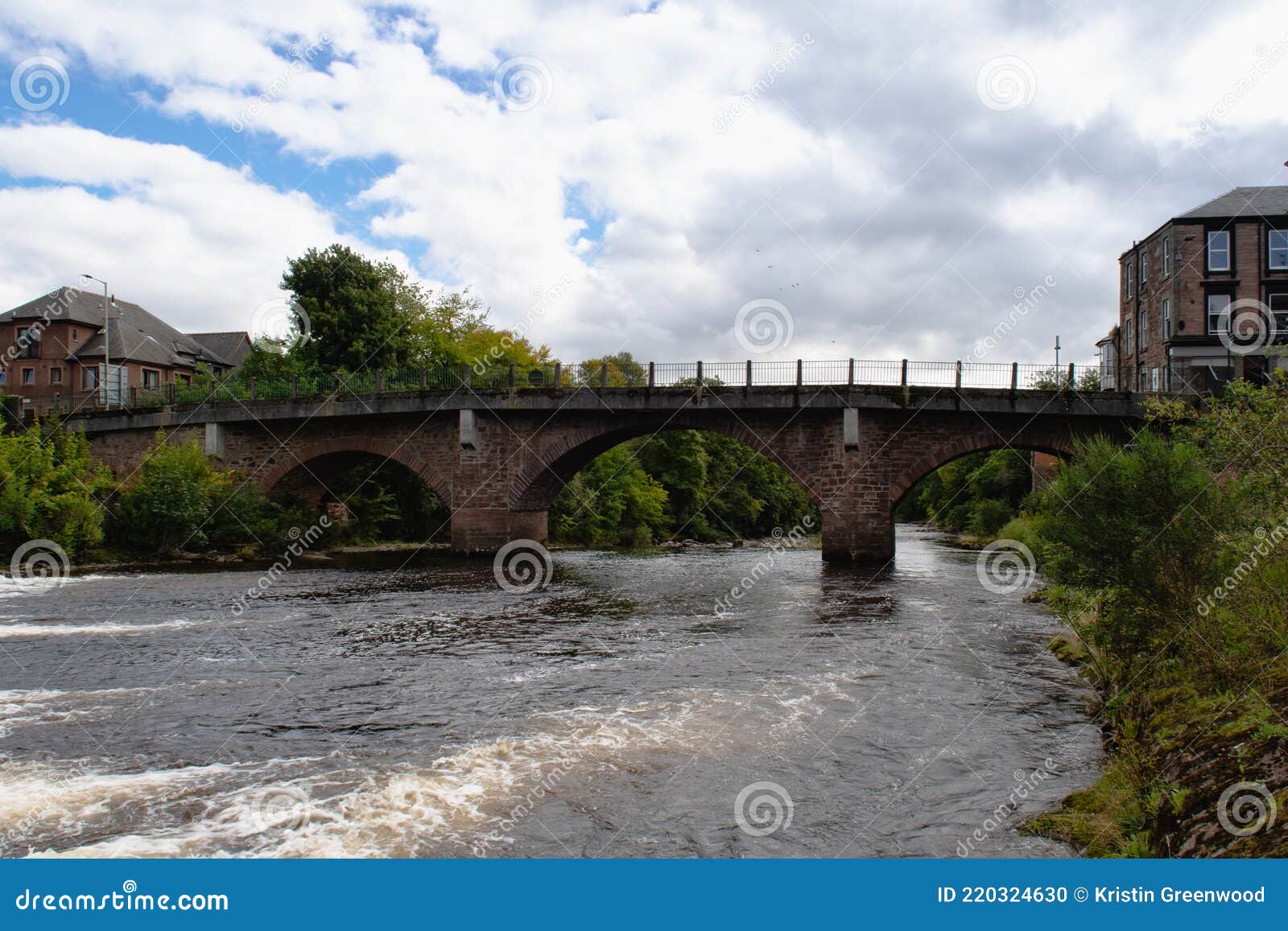 River Ericht in Blairgowrie Scotland Stock Photo Image of environment