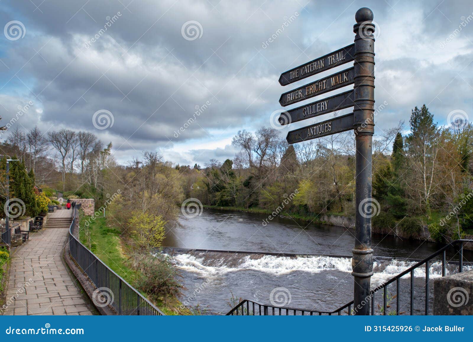 the river ericht (scottish gaelic: abhainn eireachd) scotland. uk