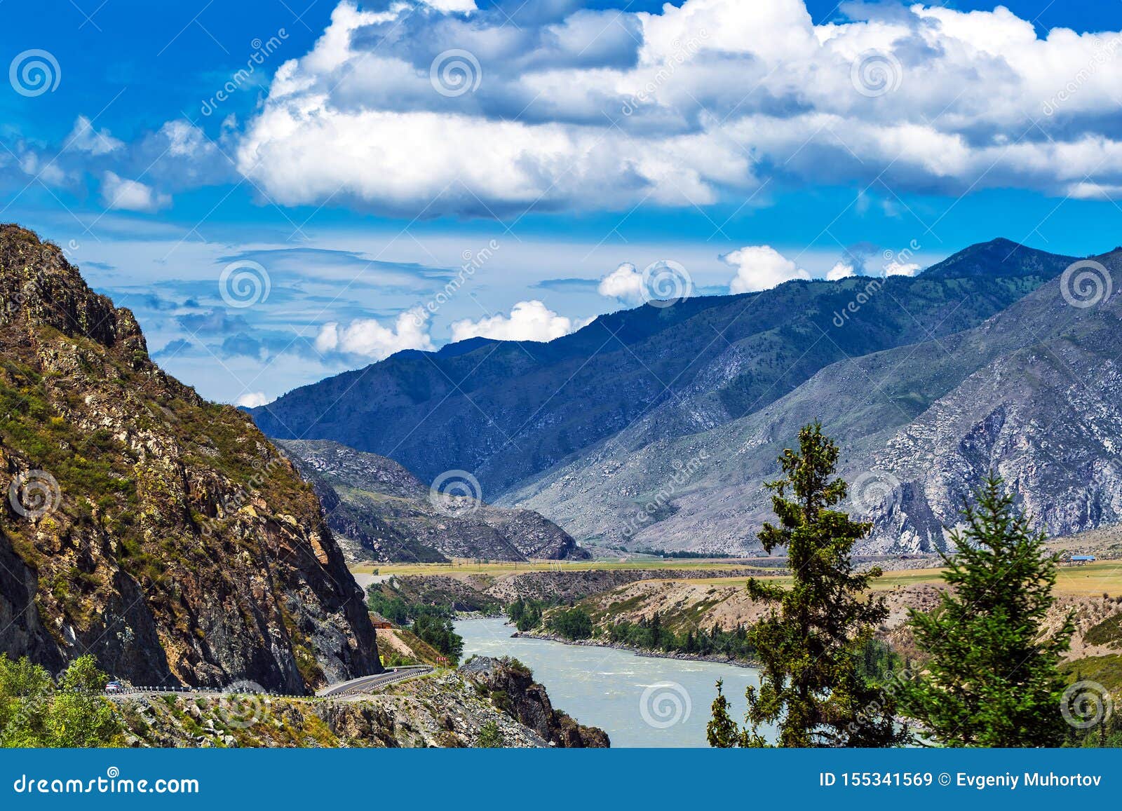 The River Katun Gorny Altai Russia Stock Image Image Of Stone