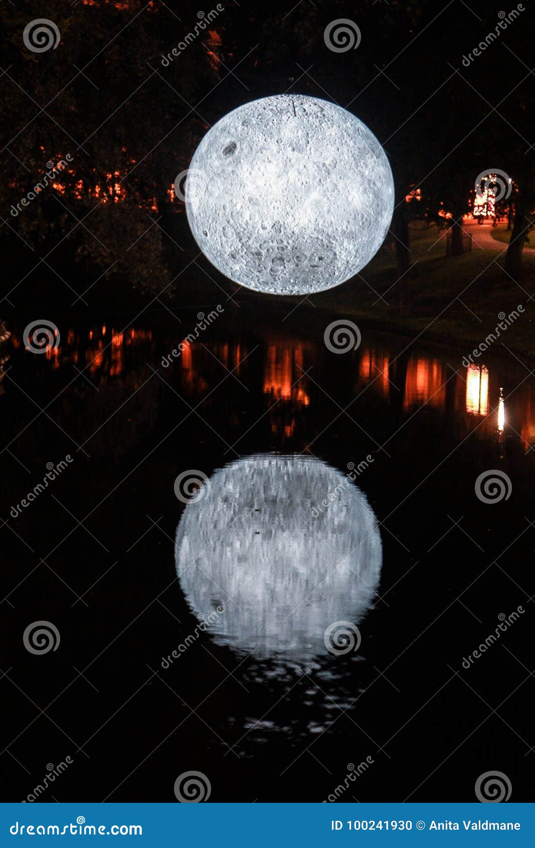 river night moon