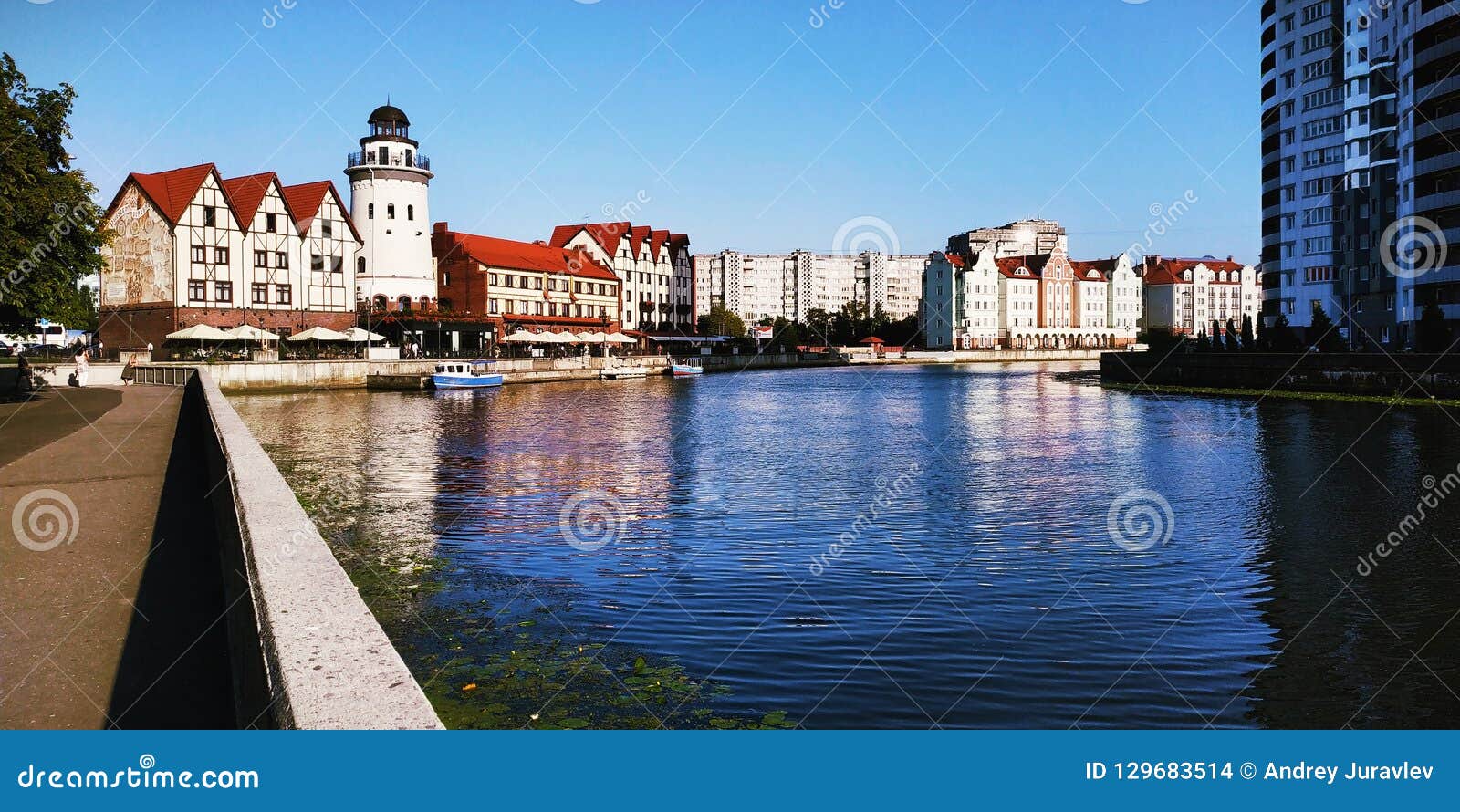 Fish Village in the City of Kaliningrad. Stock Photo Image of viev