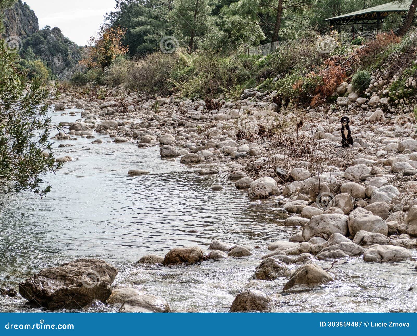 river and rocks in kabe turkey olympos