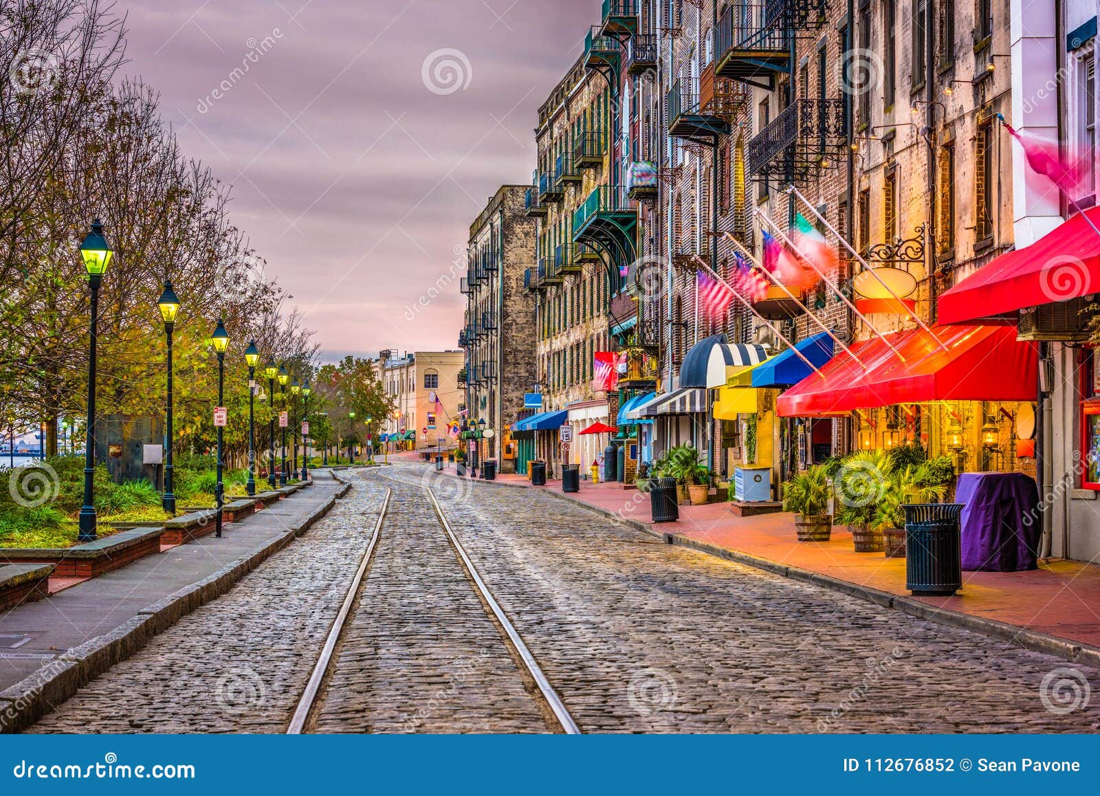 river street, savannah, georgia, usa