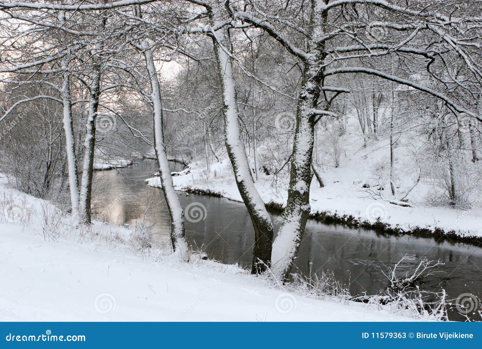 river ula in winter