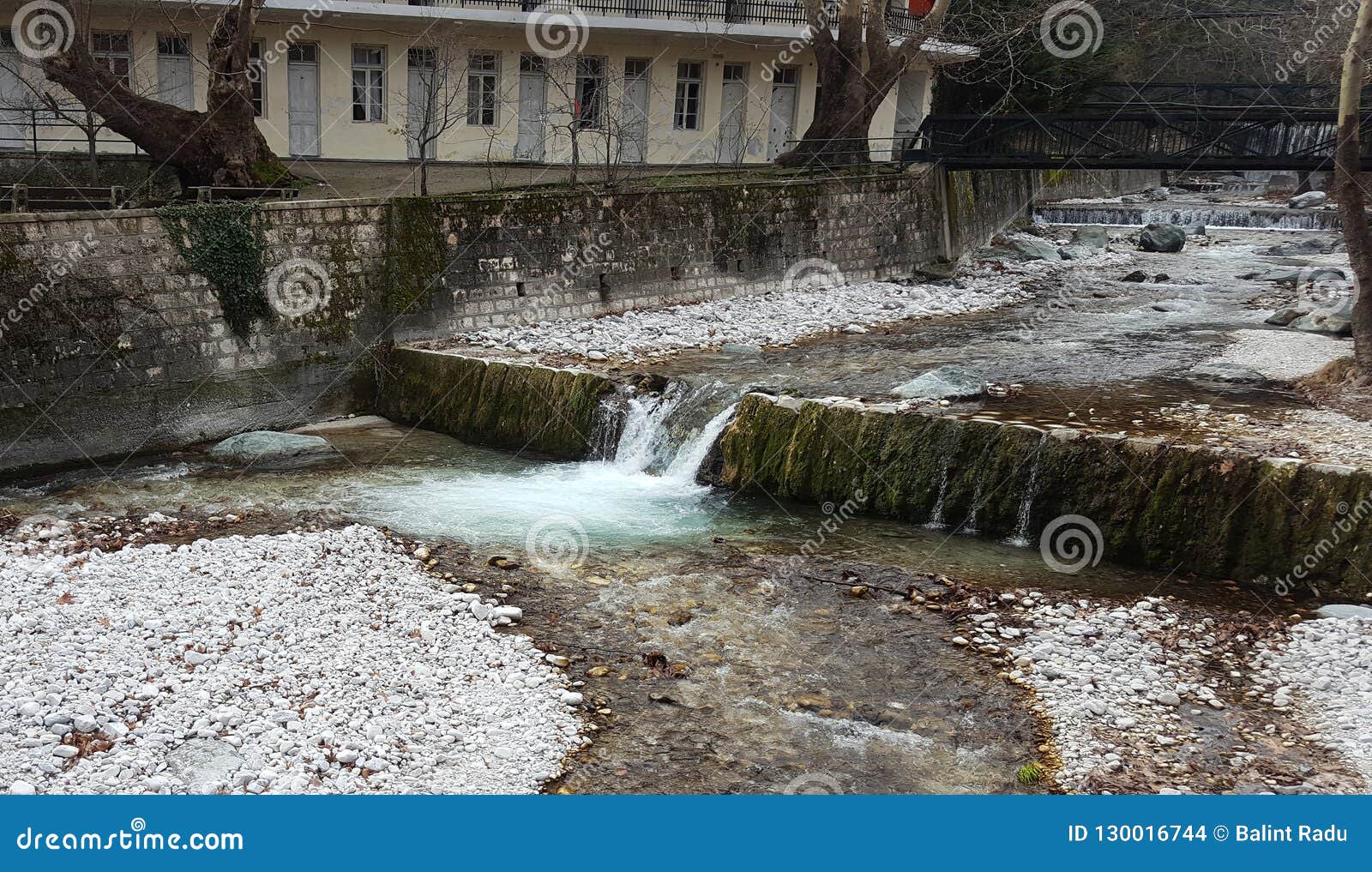 river and waterfall with at loutra pozar