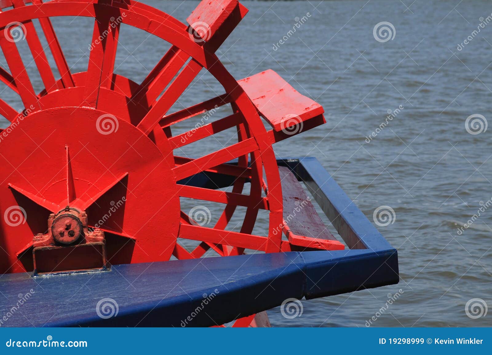 Riverboat Paddle Wheel stock image. Image of color, splash 