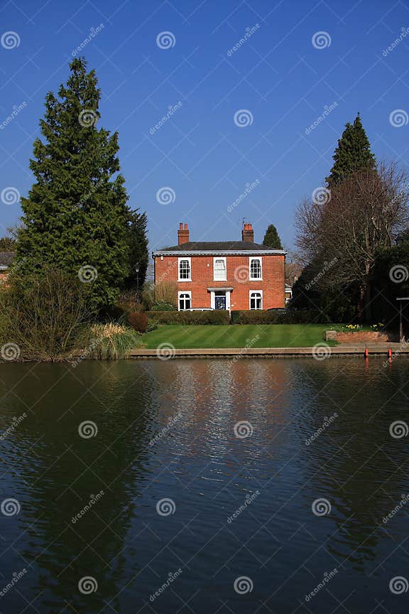 Riverside Property stock photo. Image of home, cottage 8734848