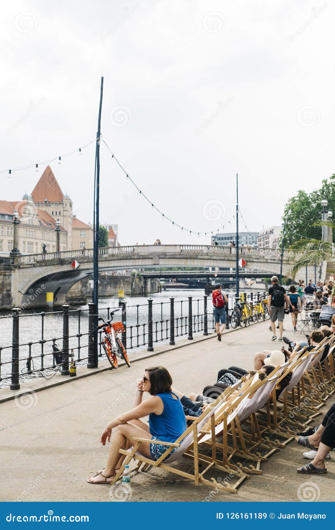 Riverside Of Spree River In Berlin Germany Editorial Stock Image