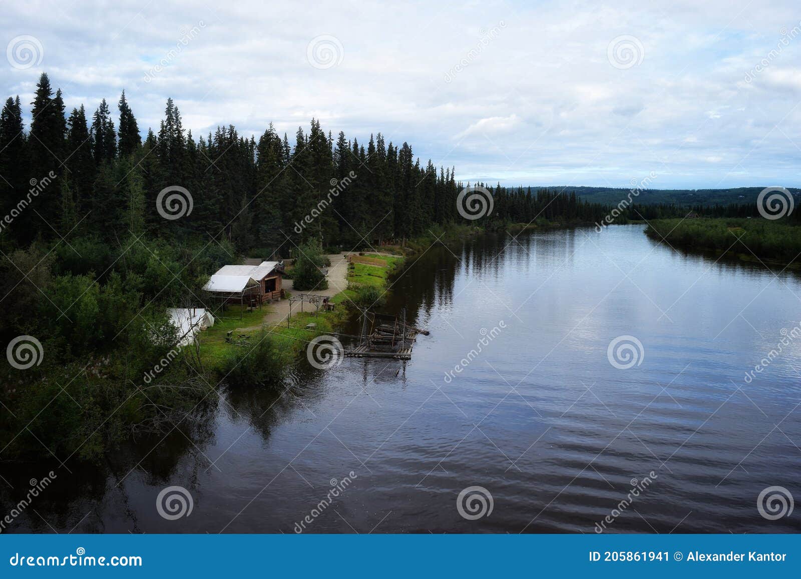 Chena River Recreation Area From Chena Hot Springs Resort RoyaltyFree